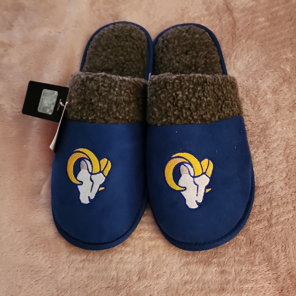 Blue and Green Men's Slip-On Loafers